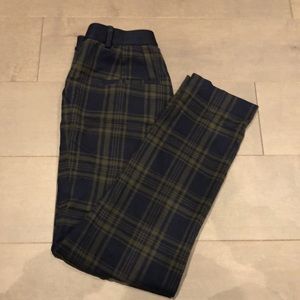 Uniqlo plaid trouser pants